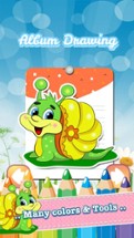 Snail Drawing Coloring Book - Cute Caricature Art Ideas pages for kids Image