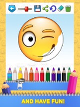 Emoticon Coloring book Image