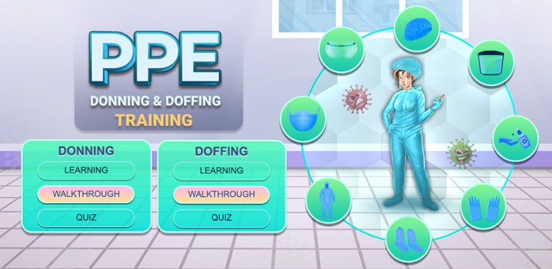 PPE Donning and Doffing Skill Training Game Cover