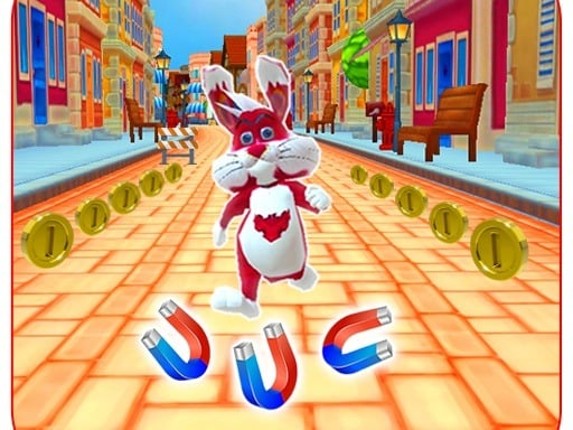 Subway Bunny Run Rush Rabbit Runner Game Game Cover