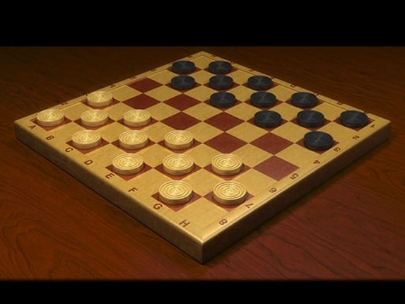 Checkers Dama chess board Game Cover