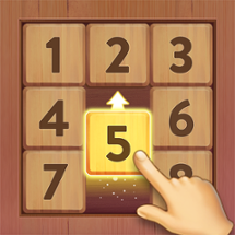 Number Slide: Wood Jigsaw Game Image