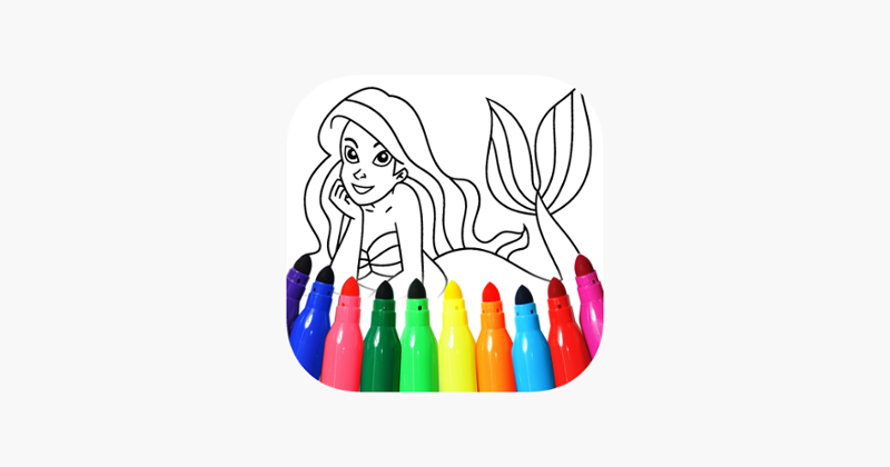 Mermaids coloring pages Game Cover