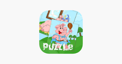 Cute Baby Pigs Jigsaw Puzzles Game For Pre-School Girls And Boys ( 2,3,4,5 and 6 Years Old ) Image