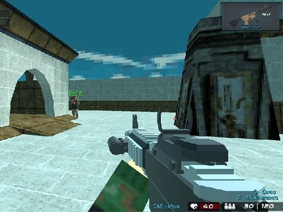 Blocky combat Shooting Arena 3D Pixel Game Cover