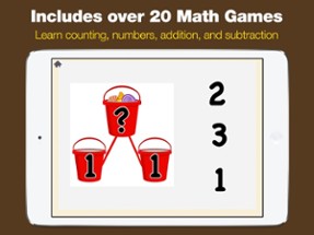 Kindergarten Math - Games for Kids in Pr-K and Preschool Learning First Numbers, Addition, and Subtraction Image