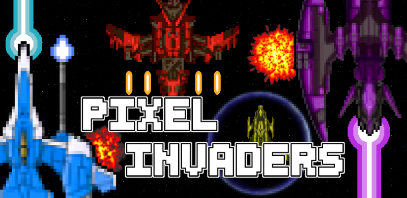 Pixel Invaders Game Cover