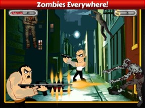 Tough Gangstars vs Zombies Invasion - Judgement Day Defense Shooting Games Image