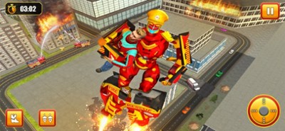 Robot Fire Truck Driver Image