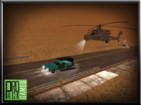 Reckless Enemy Helicopter Getaway - Dodge Apache attack in highway traffic Image