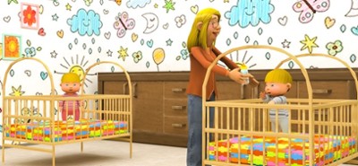 Newborn Mother Twin's Baby Sim Image