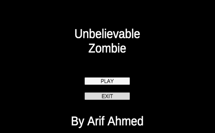 UNBELIEVABLE ZOMBIE Game Cover