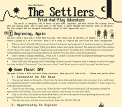 The Settlers Print-And-Play Adventure Image