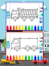 Trucks Connect the Dots and Coloring Book for Kids Lite Image