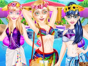 Summer Pool Party Fashion Image