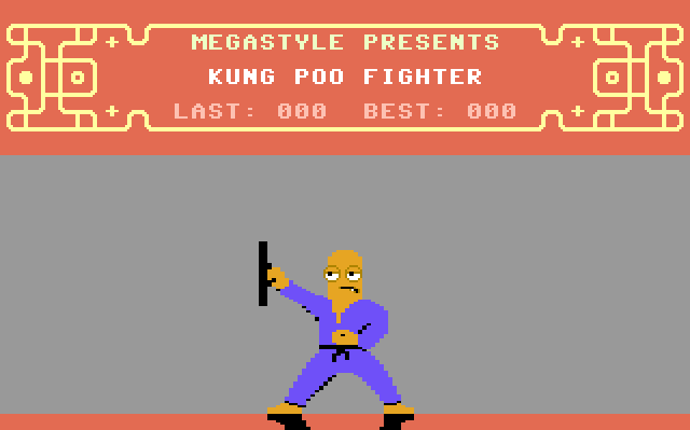 Kung Poo Fighter C64 4Kb Game Cover