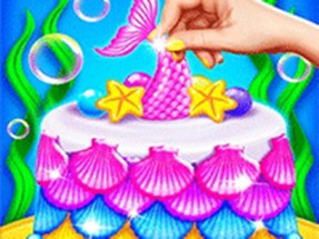 Mermaid Cake Cooking Design - Fun in Kitchen Image