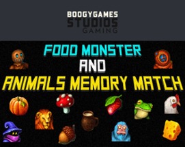 Food Monster and Animals Memory Match Image