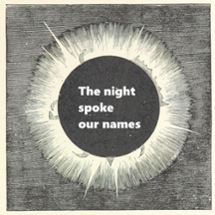 The night spoke our names Image