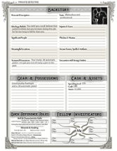 Gateways to Terror Free Handouts and Pre-gen Characters Pack (Call of Cthulhu) Image