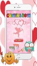 Kids Coloring Book with valentine days Image