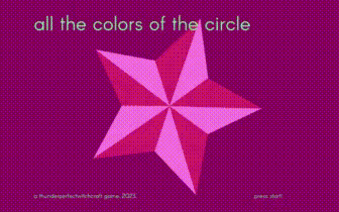 EPILEPSY WARNING: all the colors of the circle Game Cover