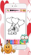 Kids Coloring Book with valentine days Image