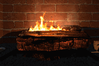 Virtual Interactive Fireplace Image