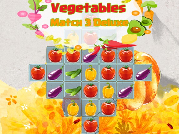 Vegetables Match 3 Deluxe Game Cover