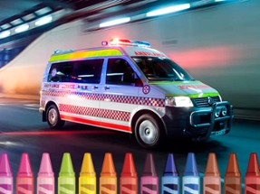 Ambulance Coloring Image