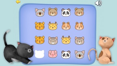 Cute Smiley Animal Faces Matching Image