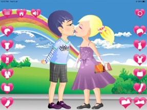 Kissing Couple Dressup Image