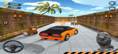 Wall Driving Car Puzzle Image