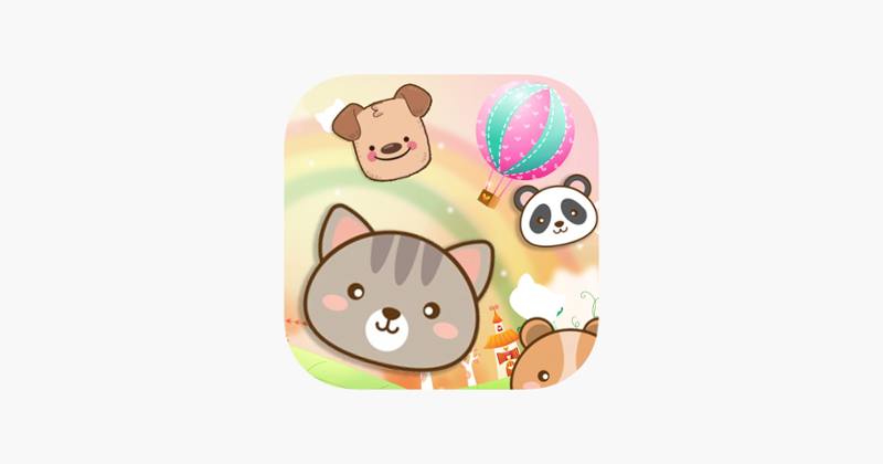 Cute Smiley Animal Faces Matching Game Cover
