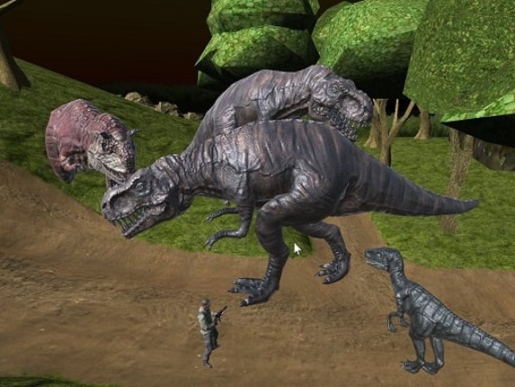 Midnight multiplayer dinosaur hunt Game Cover