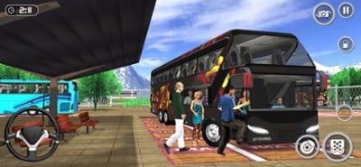 Passenger City Bus Driving 3D Image