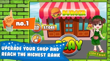 Burger Cooking Restaurant Maker Jam - the mama king food shop in a jolly diner story dash game! Image