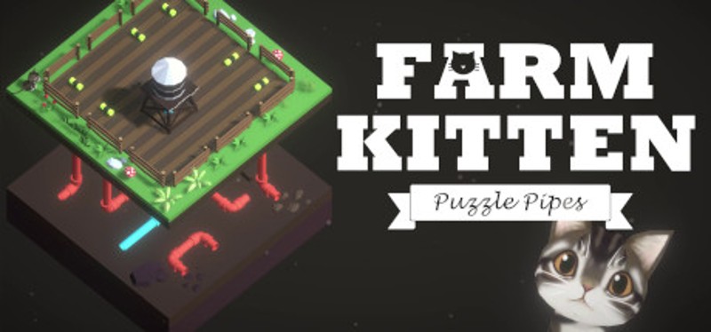 Farm Kitten: Puzzle Pipes Game Cover