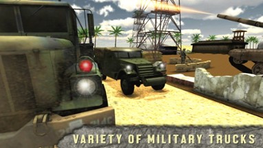 Military Truck Drive War Zone Image