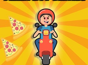 Pizza boy driving Image