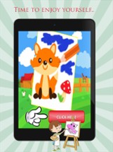 Baby Animal Cute Paint and Coloring Book - Free Games For Kids Image