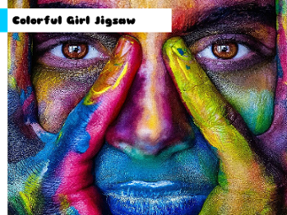Colorful Girl Jigsaw Image