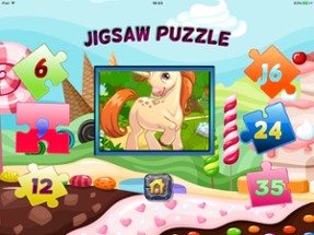 My Fairy Pony Unicorn Jigsaw Puzzle Coloring Book Image
