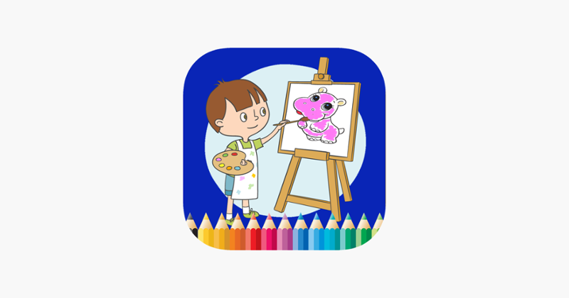 Baby Animal Cute Paint and Coloring Book - Free Games For Kids Game Cover