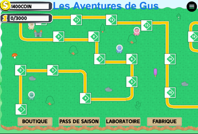 Les Aventure de Gus Game Cover