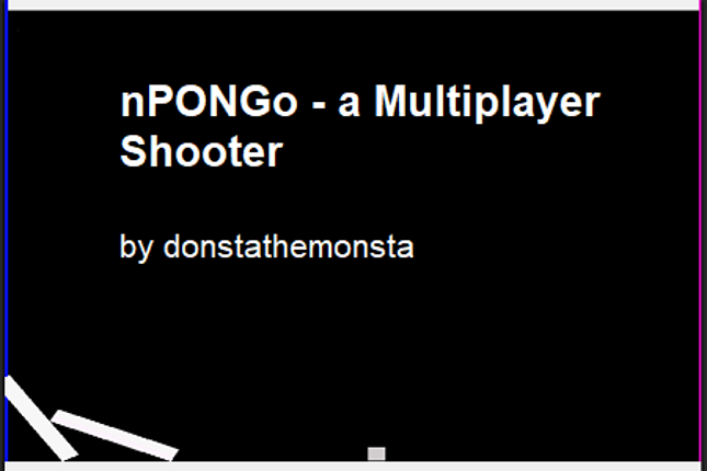nPONGo - a Multiplayer Shooter Game Cover