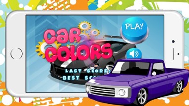 Cars Race and Motor Truck Puzzles Color Matching Image