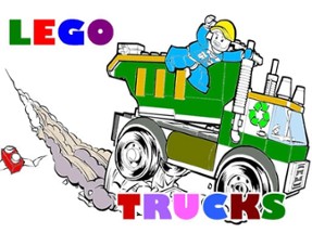 Lego Trucks Coloring Image