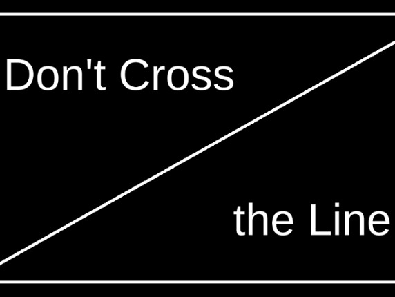 Don't cross the line Game Cover