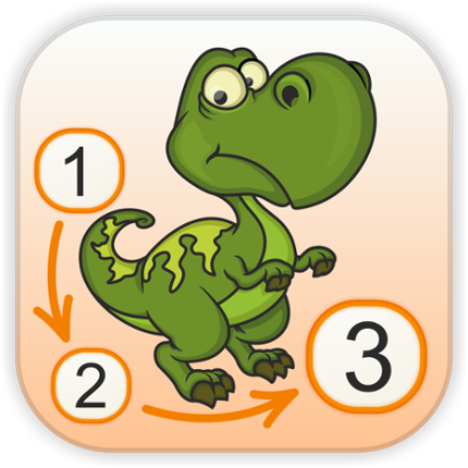 Dinosaurs - Connect the Dots and Add Colors - Free Game Cover